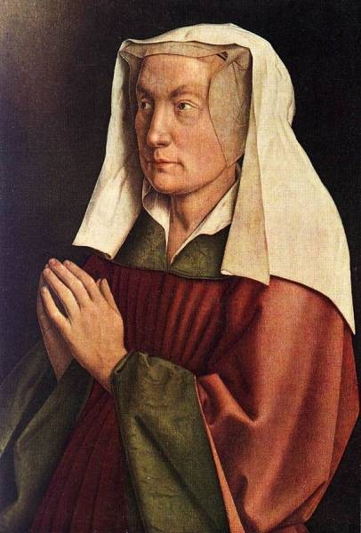 The Ghent Altarpiece The Donor s Wife detail